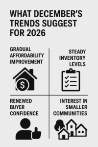 An infographic on What December’s Trends Suggest for 2026