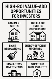 An infographic on High value-add opportunities for investors.