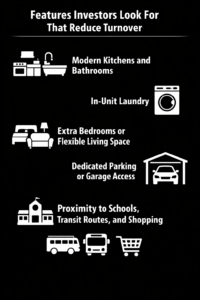 An infographic on features investors look for that reduce turnover.