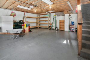 A clean and spacious garage.