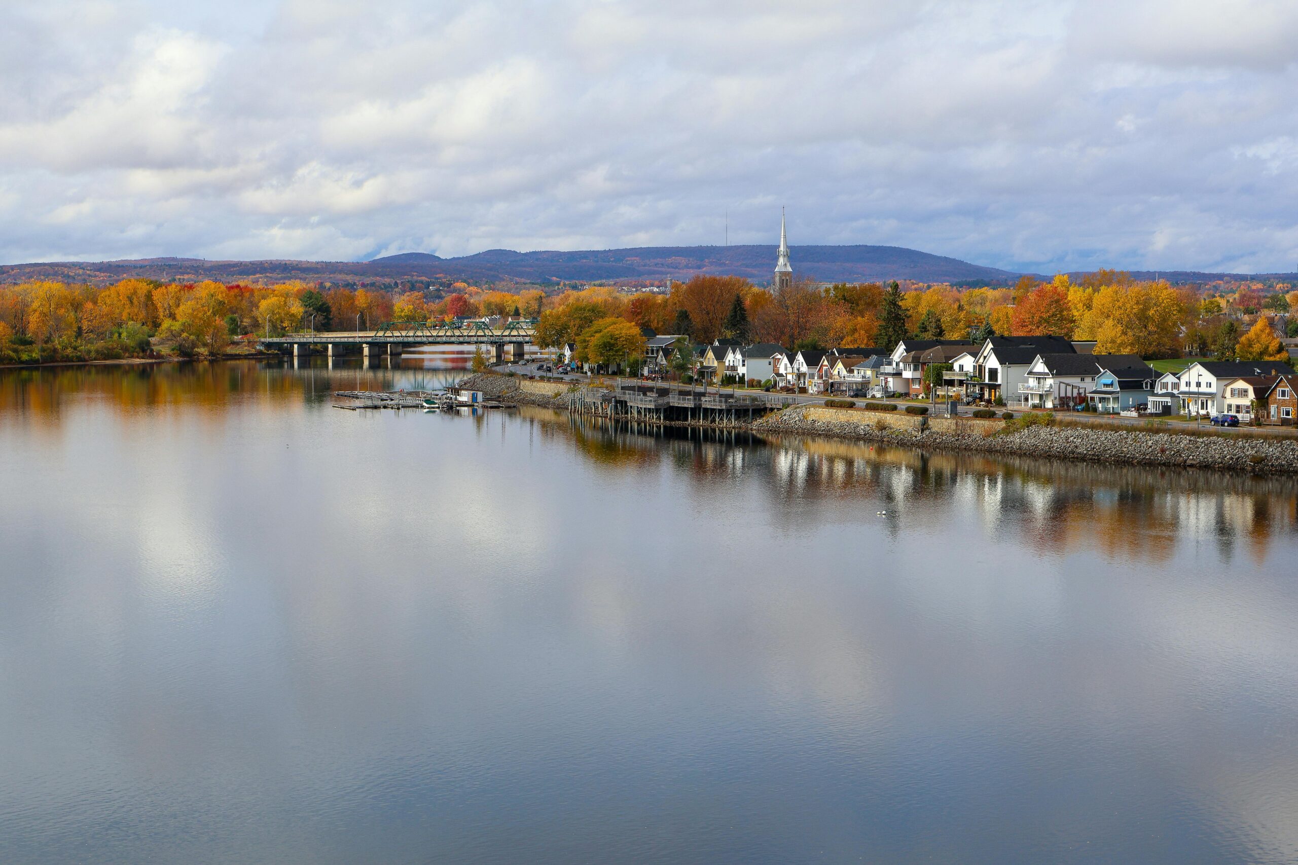 Ottawa skyline in the fall.